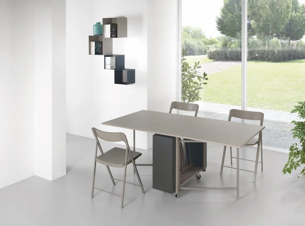 Tavolo consolle allungabile con sedie Newton