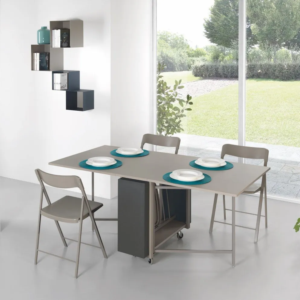 Tavolo consolle allungabile con sedie Newton