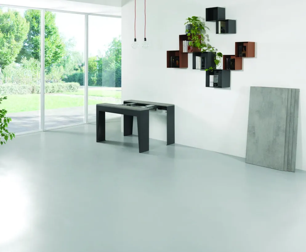 Tavolo consolle allungabile con sedie Glen 120