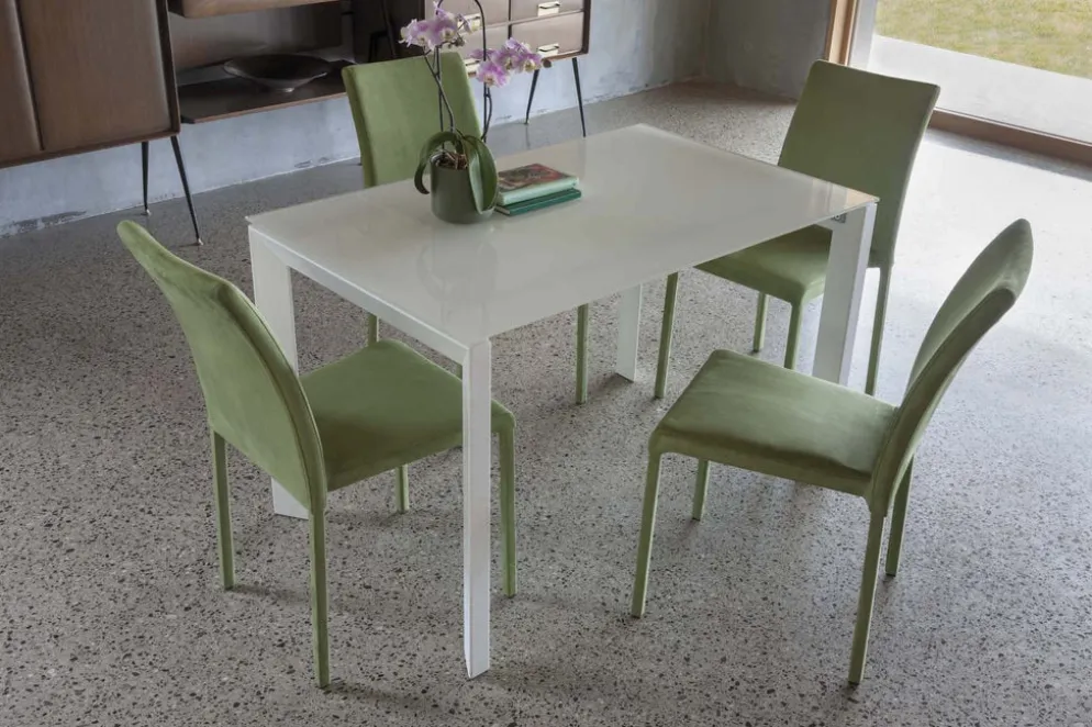 Tavolo da cucina allungabile Devis Vetro