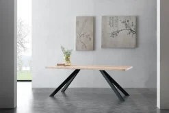 Tavolo da cucina in metallo e legno Learn