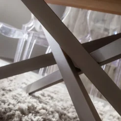 Tavolo da pranzo con piano in legno Arsenio
