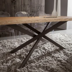 Tavolo da pranzo con piano in legno Arsenio