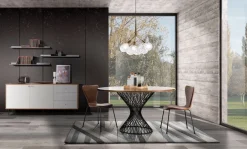 Tavolo da pranzo rotondo Stairway Oak