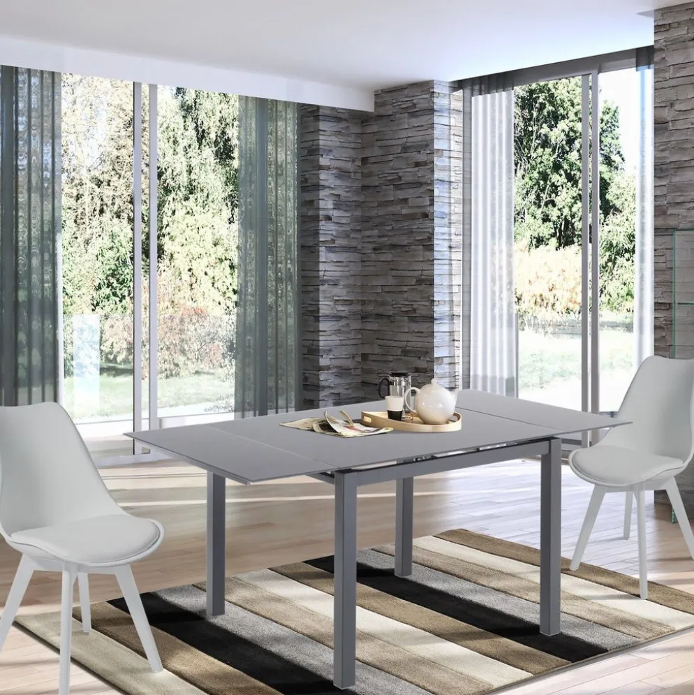 Tavolo quadrato allungabile Lari Grey