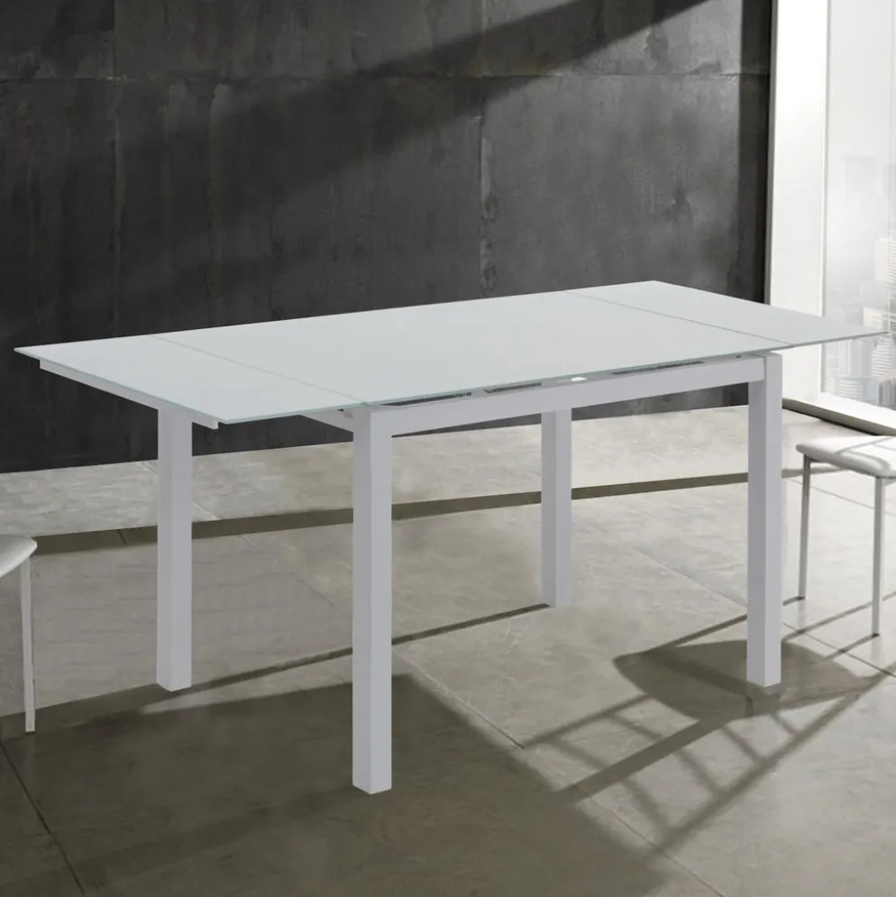 Tavolo rettangolare allungabile Learn White