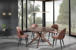 Tavolo rotondo Venues Walnut