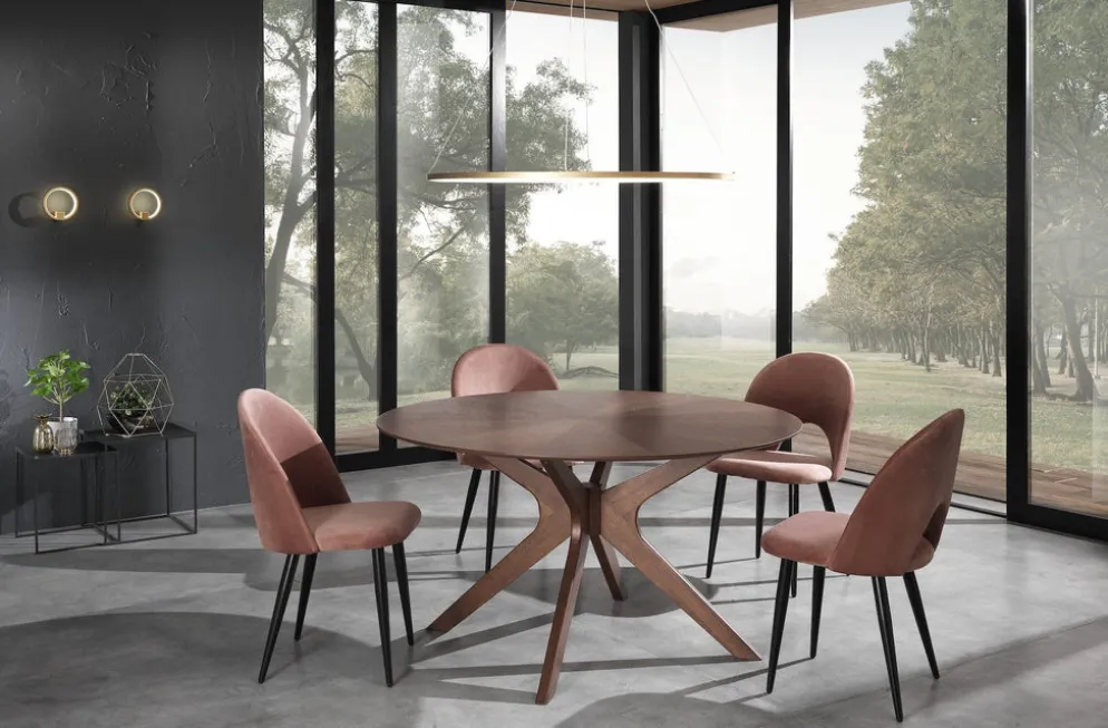 Tavolo rotondo Venues Walnut