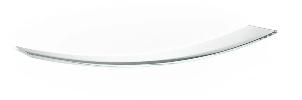 Tre mensole moderne in vetro curvato 80 cm Bow