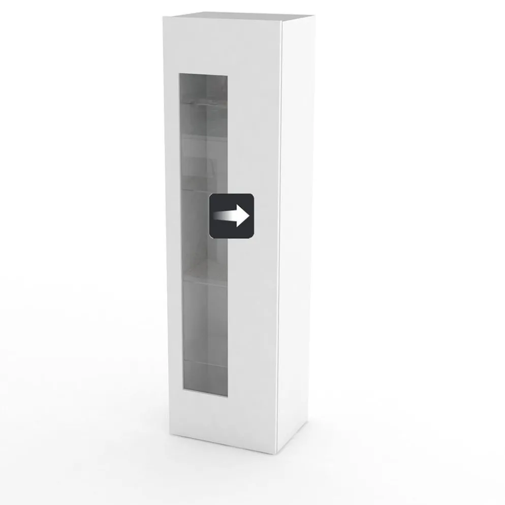 Vetrina soggiorno moderna Bandol Shelf White